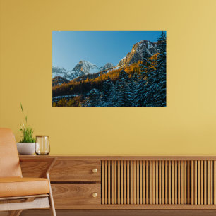 Höst- och vintersceneri poster