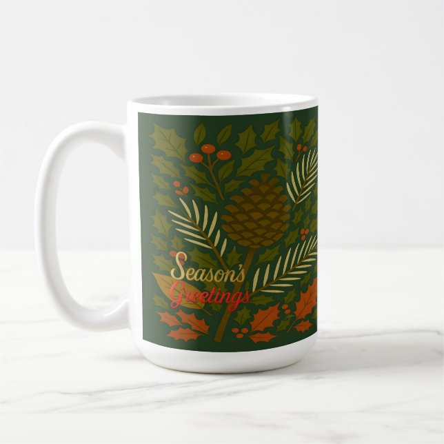 Höst- och vintersemester Säsongens hälsningar Kaffemugg (Vänster)