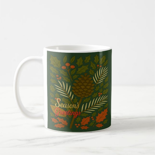 Höst- och vintersemester Säsongens hälsningar Kaffemugg (Vänster)