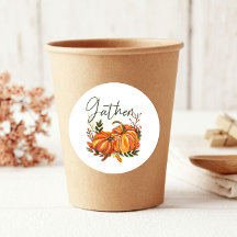 Höst Orange Pumpa Löv Insamling Tacksgiving