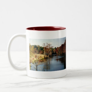Höst på Bayou-mugg Två-Tonad Mugg
