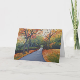 Höst på det Woodlawn hälsningkortet Kort