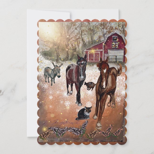 höst på gården inbjudningar (Framsida)