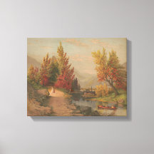 Höst på Lehigh Kromolitografi 1882