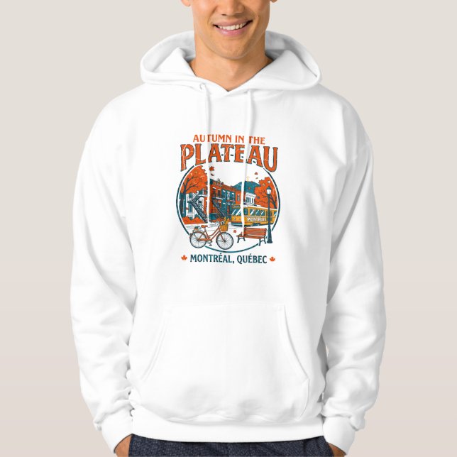 Höst på Plateau Montreal Quebec Hoodie (Framsida)