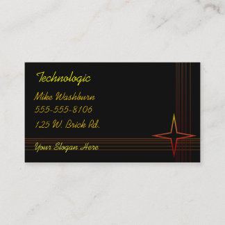 Höst på svarta Biz-kort Visitkort