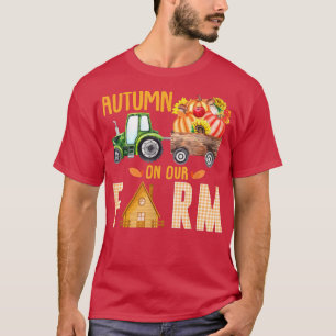 Höst på vår Vintage Pumpkins Höst löv Fa T Shirt