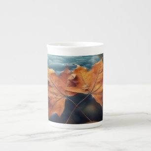 Höst på varje sida benporslin mugg