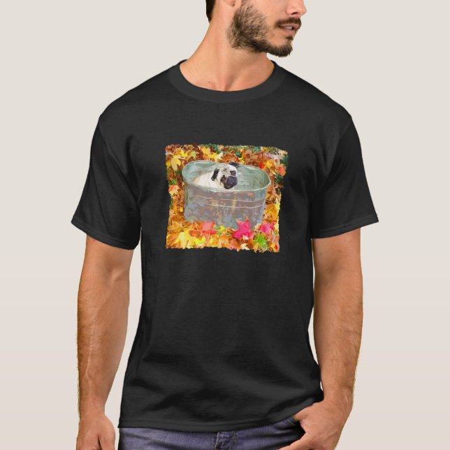 Höst Pug Höst Löv T Shirt (Framsida)