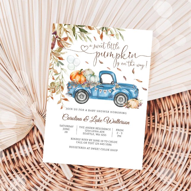 Höst Pumpa Bebis Shower Inbjudan (Skapare uppladdad)