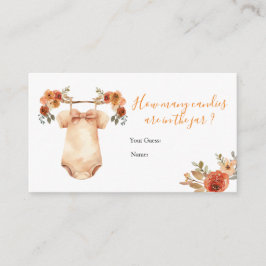 Höst Pumpa Blommig Babykläder Hur Många Godisar Tilläggskort