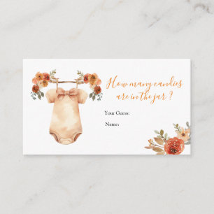 Höst Pumpa Blommig Babykläder Hur Många Godisar Tilläggskort