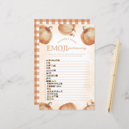 Höst Pumpa Emoji Pictionary Baby Shower Lek