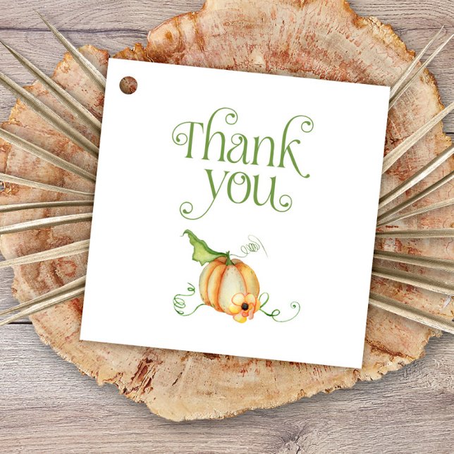 Höst Pumpa Tack Gåvor Etiketter (Skapare uppladdad)