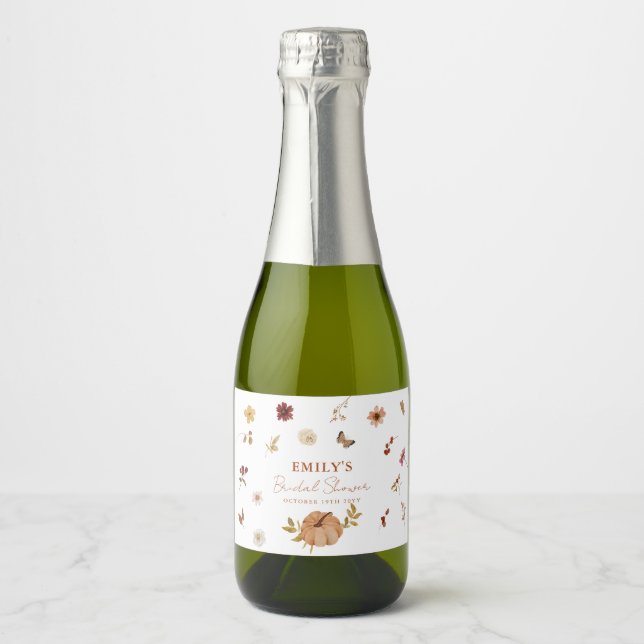 Höst Pumpa Vildblomma Bröllopsdusch (Framsida)