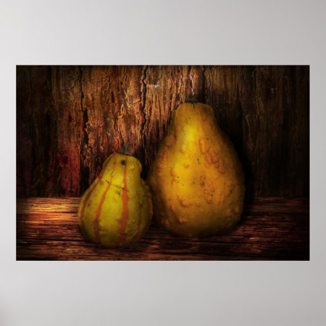 Höst - pumpor - Ett par squash Poster (Framsidan)