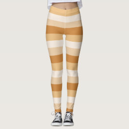Höst-randiga Leggings