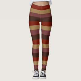 Höst-randiga Leggings