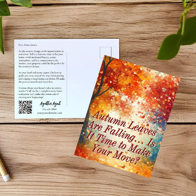 Höst Real Estate Marknadsföring Postkort Vykort (Skapare uppladdad)