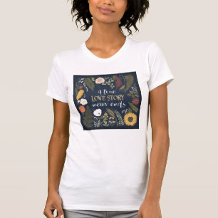 Höst romanskt V som en äkta kärlek berättels Tee Shirt