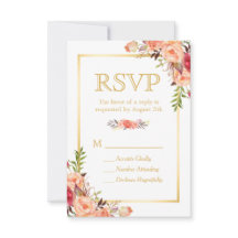 Höst Rustik Orange Blommor Chic Guld RSVP