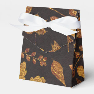 Höst Rustika Gyllene Blad Elegant Höstbröllop Presentaskar