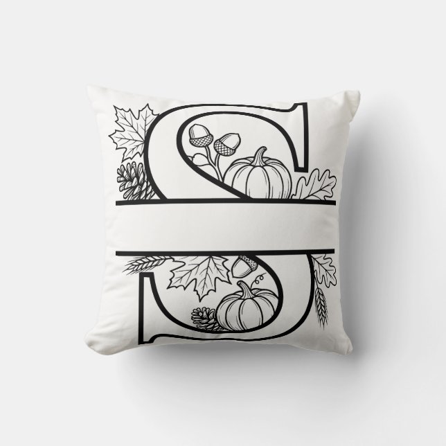 Höst S Monogram Kuddslang Kudde (Framsida)