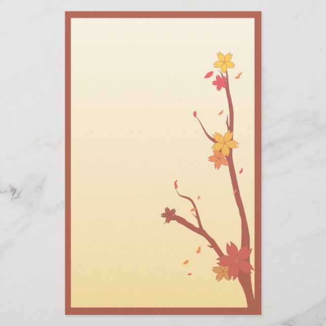 Höst Sakura Brevpapper (Framsida)