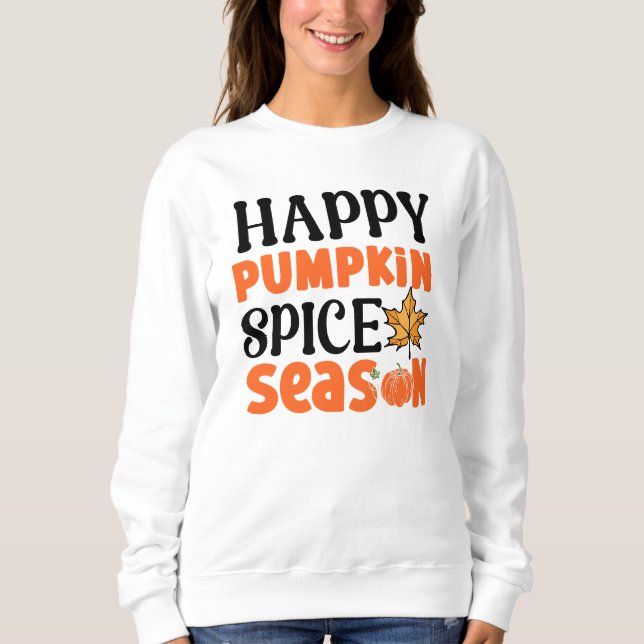 Höst Säsongens pumpa kryddig Säsong T Shirt (Framsida)