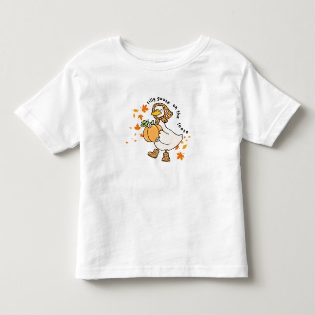 Höst Silly Goose på Lösa T-shirt (Framsida)