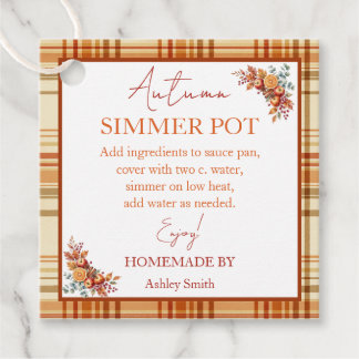 Höst Simmer Pot Spis Potpourri Gåvor Etiketter