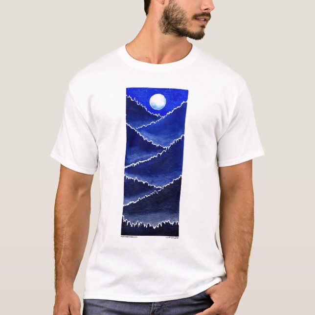 Höst sjö"LUNA" T-tröja T Shirt (Framsida)