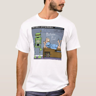 Höst sjön "ROBOTIC UNGKARL VADDERAR" T-tröja Tee Shirt