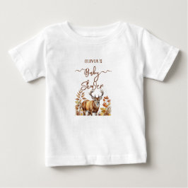 Höst Skogsmark Hjort Baby Shower Ballong T Shirt