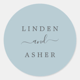 Höst | Slate Bröllop kuvert Seals Runt Klistermärke