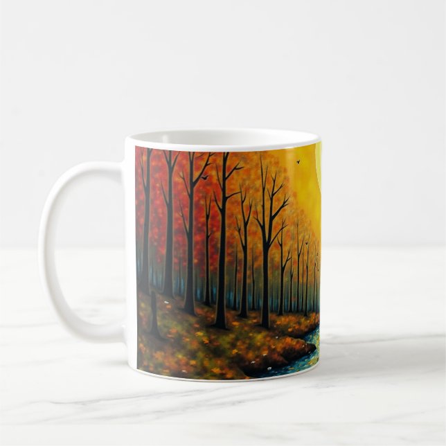 Höst solnedgång kaffemugg (Vänster)