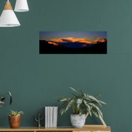 Höst solnedgång poster