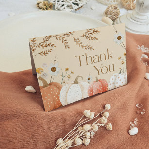 Höst tack för ditt kort Pumpkin Fall Boho