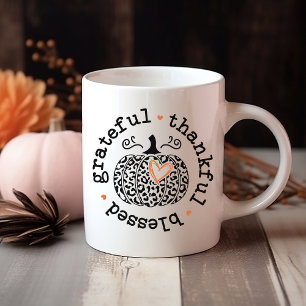 Höst, tacksam, tacksam, tacksam, välsignad kaffemugg