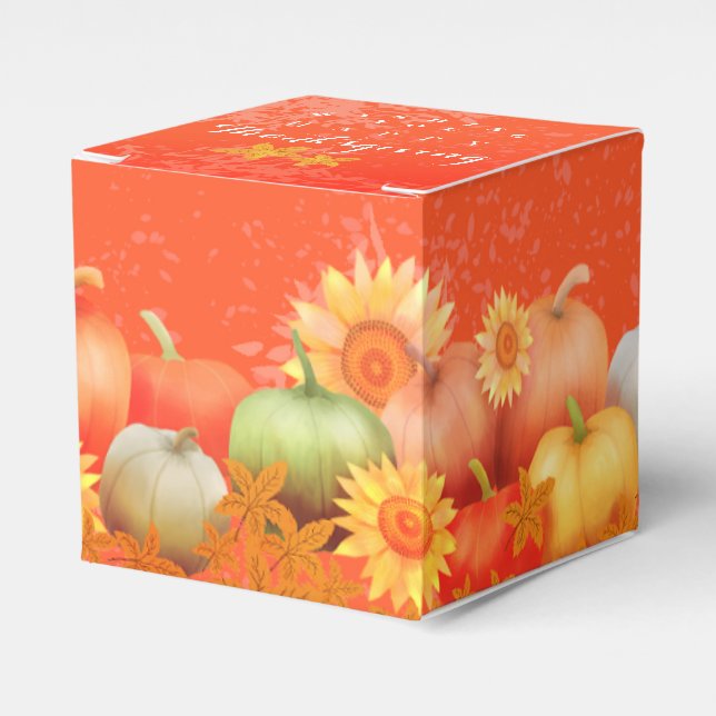 Höst tacksgiving Orange Presentaskar (Framsidan Sidan)