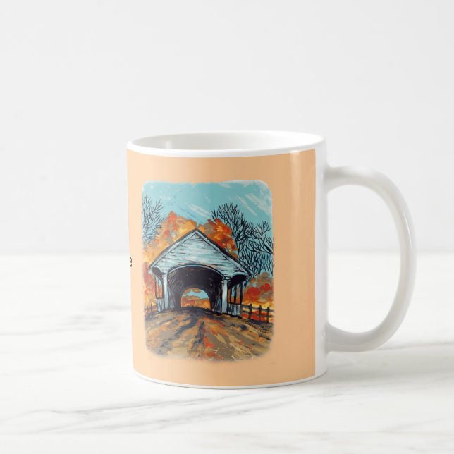 Höst täckt bro-mugg kaffemugg (Höger)