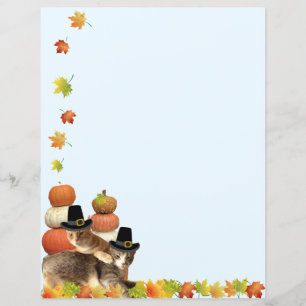 Höst / Thanksgiving Katt Pappersprodukter