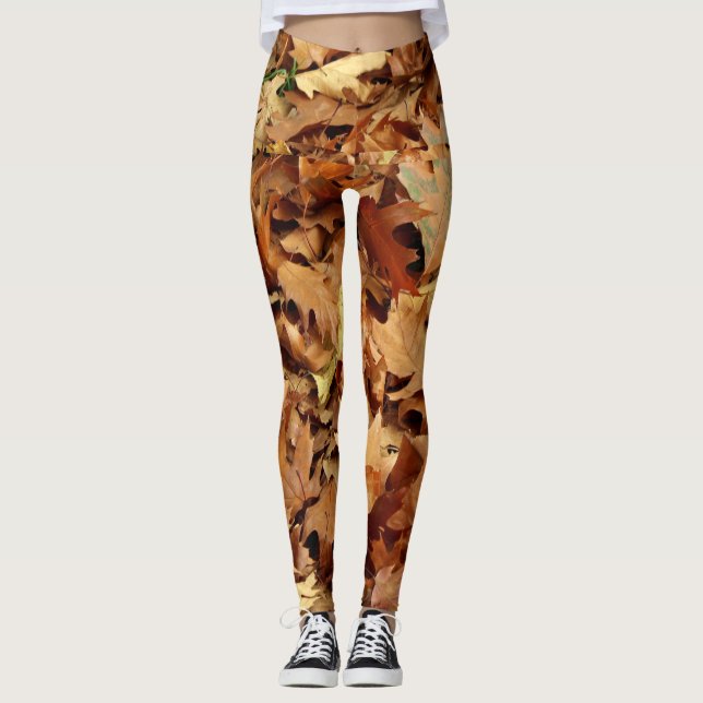 höst, torr löv leggings (Framsida)