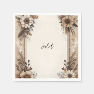 Höst Trä Pappersvaror Återvunnet Papper Bröllopsdu Pappersservett