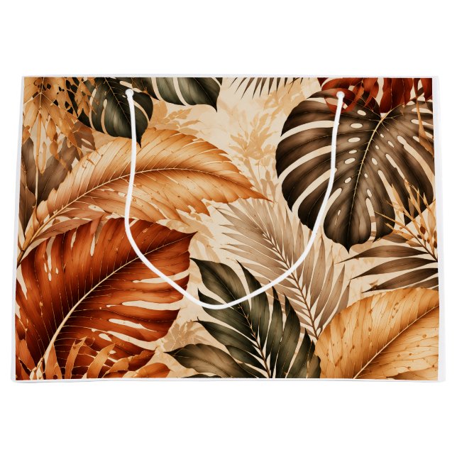 Höst Tropisk Monstera Botanisk Mönster (Framsidan)
