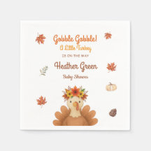 Höst Turkiet Baby Shower Servetter
