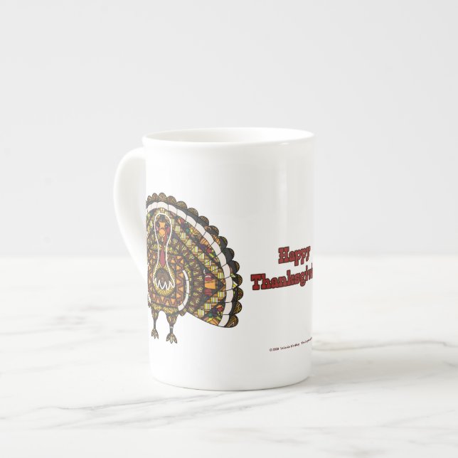 Höst Turkiet Specialmugg Benporslin Mugg (Framsida vänster)