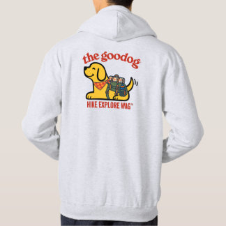 Höst vandring hund älskare vandrare valp hoodie