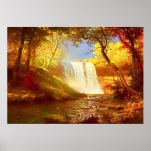 Höst vattenfall poster