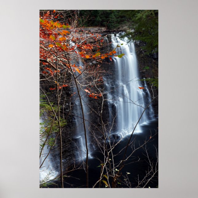 Höst vattenfall poster (Framsidan)